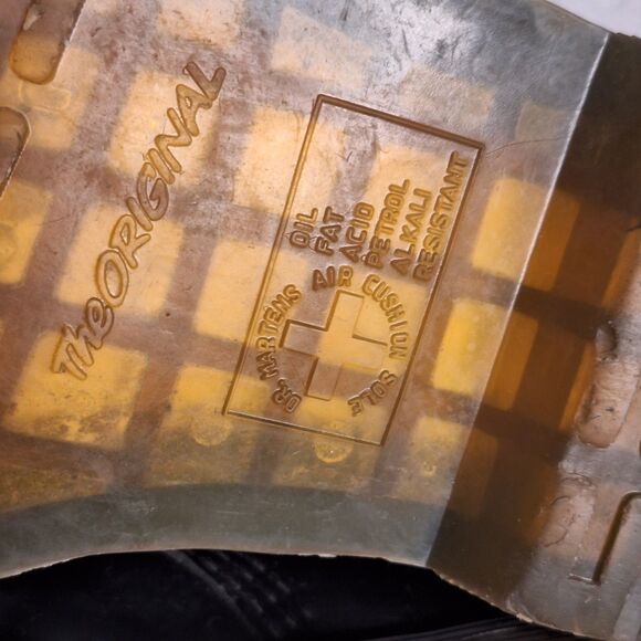 Dr. Martens 1460 Women’s 9 EU 41 Black Vegan Combat Lace Up Ankle Boots Doc - Picture 10 of 12